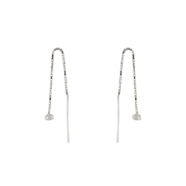 Cercei argint lungi zirconii Kya