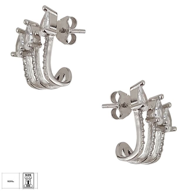 Cercei eleganti zirconii Stud