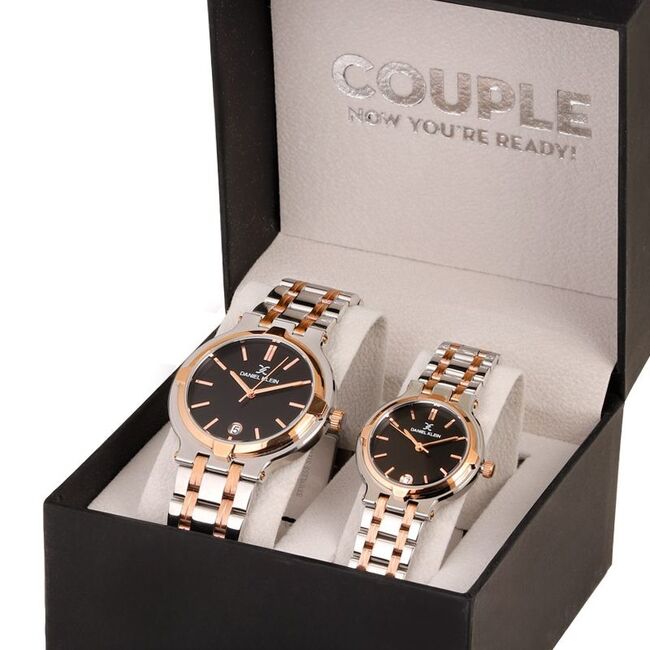 Set ceasuri pentru dama si barbati, Daniel Klein Pair DK.1.13908.5