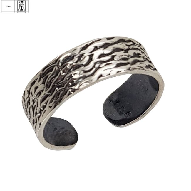 Inel argint reglabil innegrit Rizy