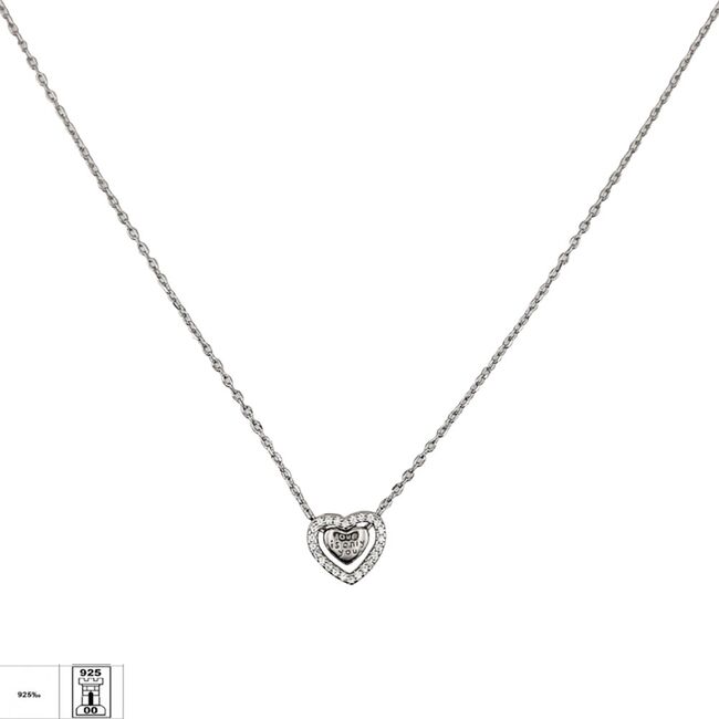 Lant argint delicat inimi Love