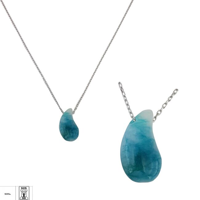 Lant argint elegant Larimar