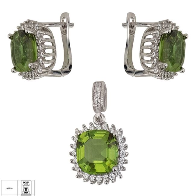 Set argint elegant zultanit Tally