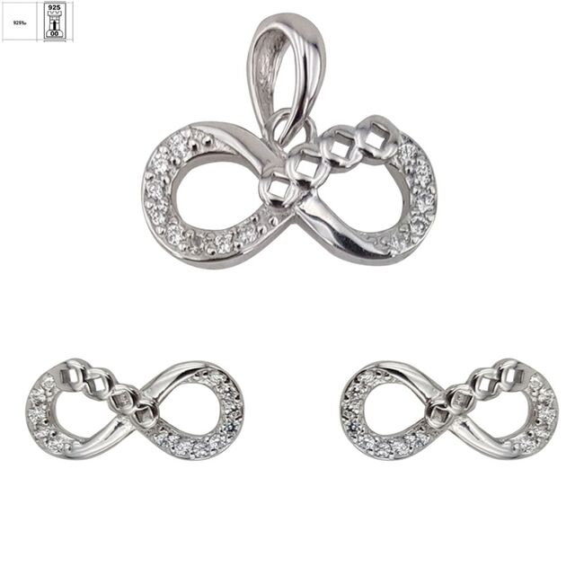 Set argint zirconii Infinity