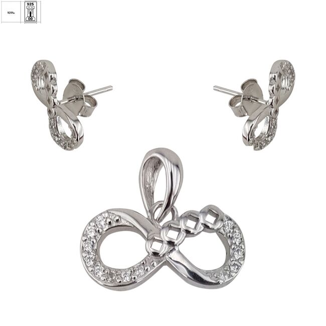 Set argint zirconii Infinity