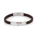 Bratara neagra, Daniel Klein, pentru barbati, din piele, DKJ.6.2185-1