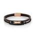 Bratara neagra, Daniel Klein, pentru barbati, din piele, DKJ.4.2176-2