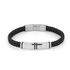 Bratara neagra, Daniel Klein, pentru barbati, din piele, DKJ.6.2185-1
