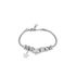 Bratara argintie, Daniel Klein, pentru dama, din otel inoxidabil, DKJ.3.10003-1